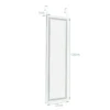 Wandspiegel 2 in 1 full body spiegel met 3 kleuren ledverlichting deurspiegel hangspiegel voor slaapkamer 120cm x 37cm wit 3