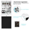 Wandtafel uitklapbare muur opklaptafel convertible bureau met krijtbord wit 60 x 15.5 x 75 cm 7