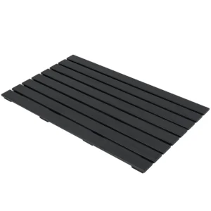 Waterdichte badmat grote douchemat 100 x 60 cm met antislipstructuur robuuste wpc vloermat voor badkamer douche buiten 1