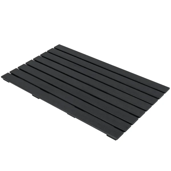 Waterdichte badmat grote douchemat 100 x 60 cm met antislipstructuur robuuste wpc vloermat voor badkamer douche buiten 1