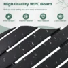 Waterdichte badmat grote douchemat 100 x 60 cm met antislipstructuur robuuste wpc vloermat voor badkamer douche buiten 4