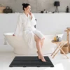 Waterdichte badmat grote douchemat 100 x 60 cm met antislipstructuur robuuste wpc vloermat voor badkamer douche buiten 7