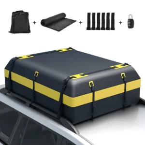 Waterdichte dakdrager voor voertuig 595 l daktas antislipmat hangslot 10 riemen 6 deurhaken 1 zak met trekkoord 1