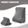 Wigkussenset verwijderbaar en wasbaar ergonomisch ontwerp nek/rug/been ondersteuning multi kinetisch combinatie kussen grijs 3