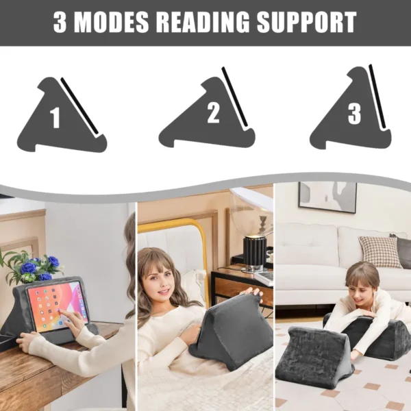 Wigkussenset verwijderbaar en wasbaar ergonomisch ontwerp nek/rug/been ondersteuning multi kinetisch combinatie kussen grijs 5