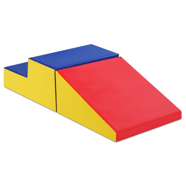 Zachte bouwstenen gigantische bouwstenen grote bouwstenen bouwstenen schuimbouwstenen rood en blauw 2