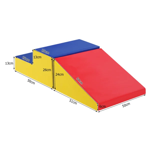 Zachte bouwstenen gigantische bouwstenen grote bouwstenen bouwstenen schuimbouwstenen rood en blauw 3