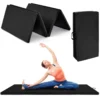 Zachte vloermat gymnastiekmat inklapbaar yogamat met klittenbandsluiting en 2 handgrepen 240 x 120 x 5 cm 1