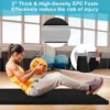 Zachte vloermat gymnastiekmat inklapbaar yogamat met klittenbandsluiting en 2 handgrepen 240 x 120 x 5 cm 7