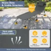 Zonneligstoel met gezichtsopening opvouwbare ligstoel voetensteun afneembaar kussen zijzak ligstoel voor strand tuin balkon grijs 4