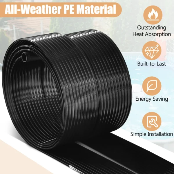 Zonnepaneel zwembadverwarming 500 x 75 cm zonne verwarming van uv bestendige kunststof voor zwembaden tot 21,5l 4