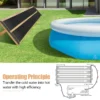 Zonnepaneel zwembadverwarming 600 x 75 cm zonne verwarming van uv bestendige kunststof zwart 5