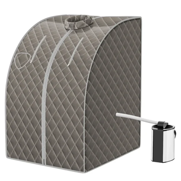 1000 W Draagbare Stoomsauna 3L Opvouwbare Persoonlijke Therapeutische Sauna Met Afstandsbediening Instelbare Temperatuur En Timer Grijs