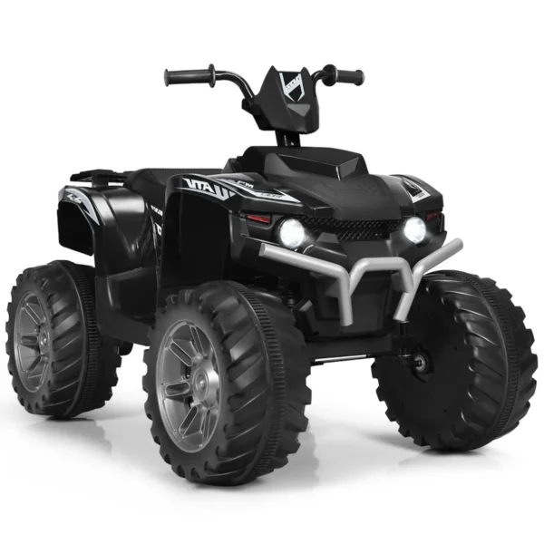 12V Elektrische Kinder Quad ATV Rijden Op Auto Op Batterijen Aangedreven 4 Wielen Atvvoor Kinderen Vanaf 3 Jaar Zwart