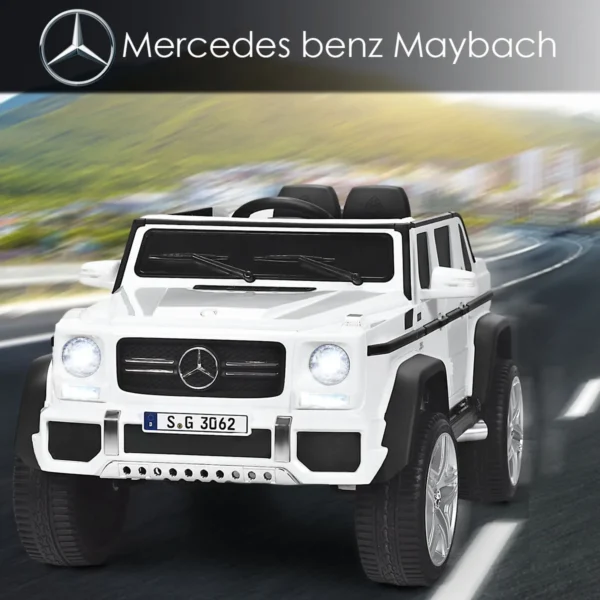 12V Kinderauto Met 2,4G Afstandsbediening Met Muziek En LED Verlichting Wit 115 X 67 X 57 Cm Wit