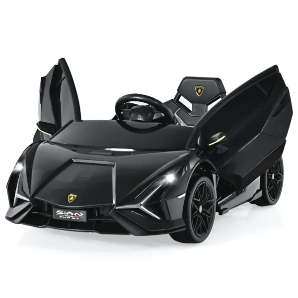 12V Kinderauto Met Afstandsbediening Elektrisch Voertuig Voor Kinderen 108 X 64 X 41 Cm Zwart