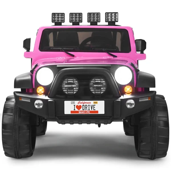 2-Zits Batterij-Aangedreven Elektrisch Voertuig Kindervoertuig 123 X 80 X 80 Cm Roze