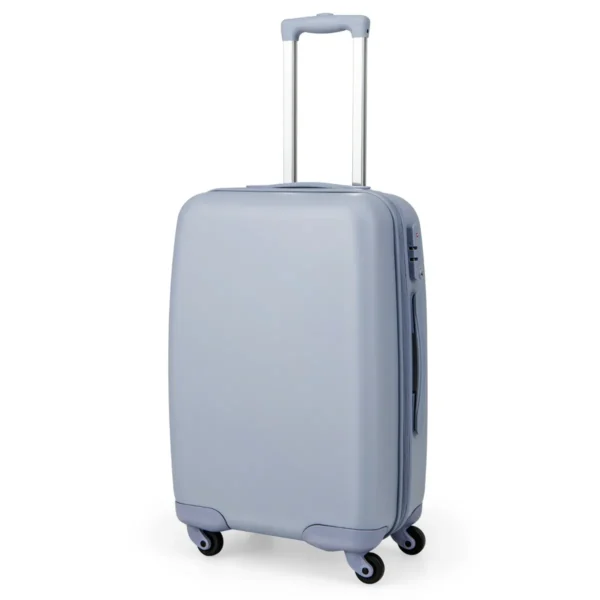20" Harde Bagage Met Wielen In Hoogte Verstelbaar Handvat PC Harde Schaal Luchtvaartmaatschappij Goedgekeurde Blauw/Roze-Blauw