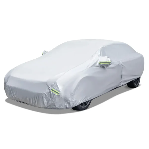 431 Cm Universele Autohoes Deur Met Rits Slot Reflecterende Strips Opbergtas Volledige Bedekking UV- Regen- En Sneeuwbestendig