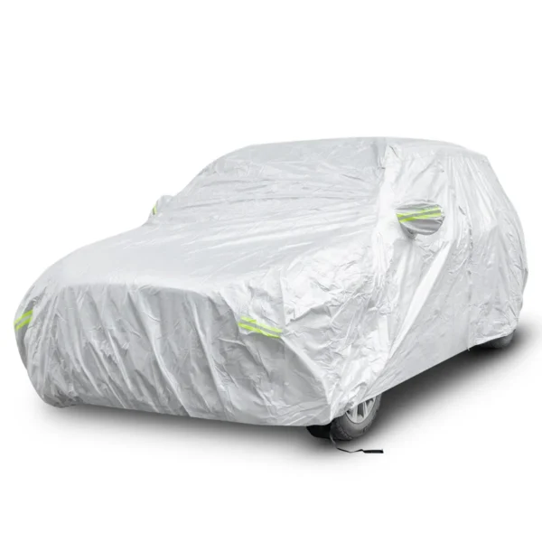 492 Cm Afdekzeil Auto Autozeil Weerbestendig Met Ritssluiting En Tas Voor Regen Sneeuw Zon UV-Bescherming Autoafdekking Voor Sedan/SUV