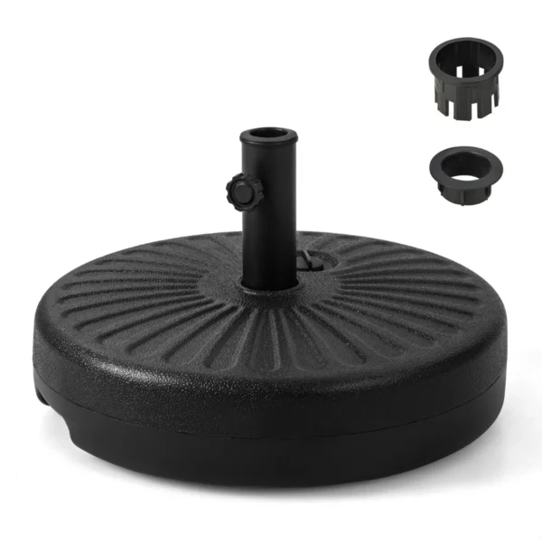 50 Cm Ronde Vulbare Parasolvoetsteun Met Water/Zand Gevulde Terraszonweringsteun Past Op 38 En 48 Mm Parasolstokken