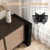 Barrier hondenhek houten veiligheidshek opvouwbaar traphek 60 cm hoog bruin 6