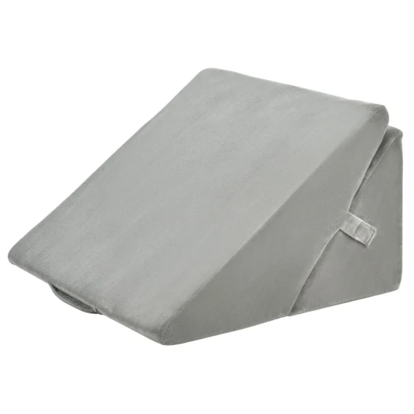 Bed Wigkussen Verstelbare Veerkracht Schuim Ligkussen Wigkussen 58 X 50,5 X 36 Cm Grijs
