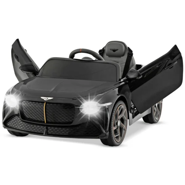 Bentley Elektrische Auto Voor Kinderen 12 V Kindervoertuig Met Afstandsbediening Licht Muziek En USB Elektrische Voertuigen-Zwart