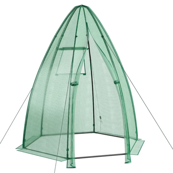 Foliebroeikas Broeikas Met All-Weather PE-Afdekking Tomatenhuis Voor Potplanten 160 X 160 X 183 Cm
