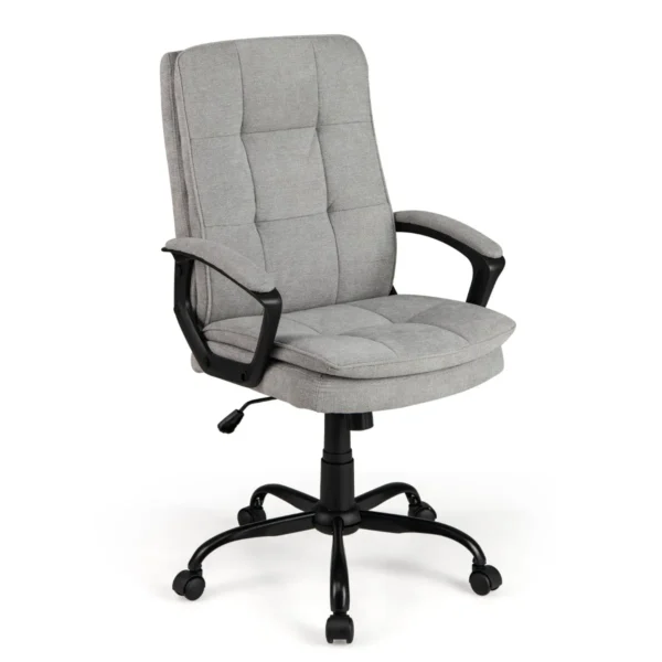 In Hoogte Verstelbare Ergonomische Bureaustoel Mobiele Bureaustoel Met Wielen Comfortabele Stoel Voor Thuiskantoor Studeerkamer