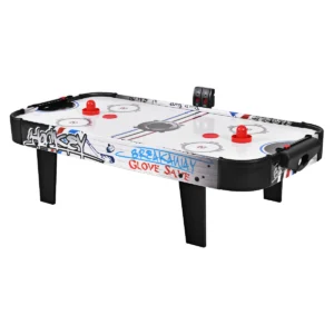Lucht aangedreven hockey speltafel set met elektronische led score teller 2 pucks 2 pushers 2 doeldozen 42 inch tafelmodel air hockey tafel 1
