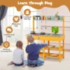 Modderkeuken voor kinderen outdoor met waterfunctie/haak/ afneembaar rek tuinkeuken voor kinderen vanaf 3 jaar orange 4