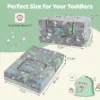 Modulaire kinderbank met kussen lichtgevende kinderbank met machinewasbare hoes en vulling van hoogwaardig schuim grijs 4