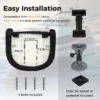 Opklapbare bootstoel van waterdicht pvc leer gestoffeerde visstoel met 53 cm hoge rugleuning gebogen armleuningen voor vistoerisme 3