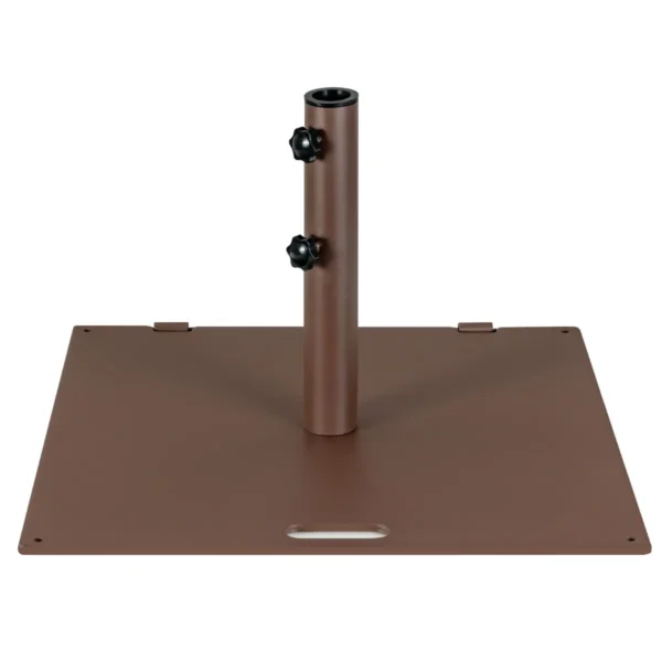 Parasolstandaard Met 2 Geïntegreerde Wielen En Draaggreep Voor Parasolstangen Van 40/50 Mm Parasolvoet Voor Tuin Balkon Bruin