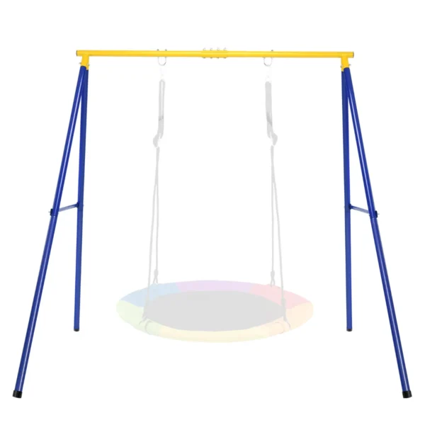 Robuuste Metalen Schommelframe Extra Grote Stalen A-Frame Schommel Frame Schommelstandaard Met Grondpennen En Twee Ophangpunten