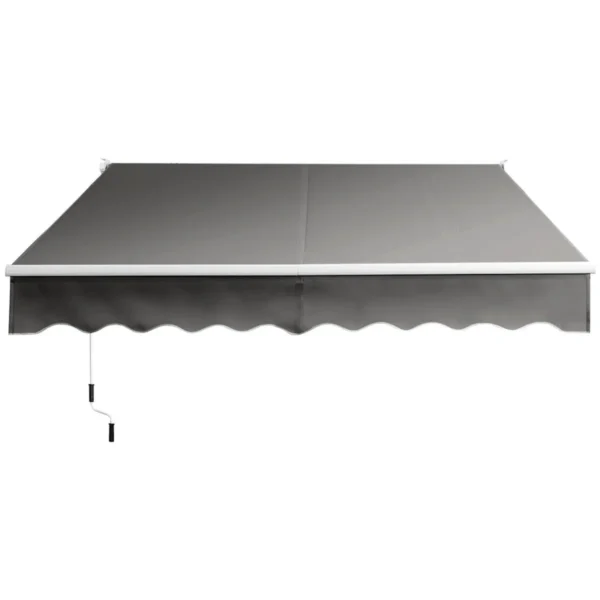 Zonnescherm uitschuifbare luifel aluminium terraszonnescherm klemluifel 295 x 250 cm grijs 3