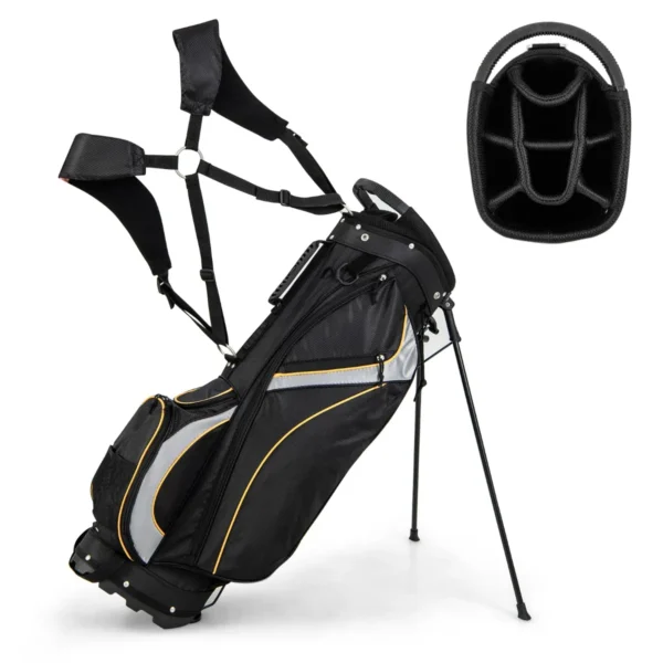 Polyester Geweven Golftas 9-Inch Professionele Golftas Met Schouderband Zwart