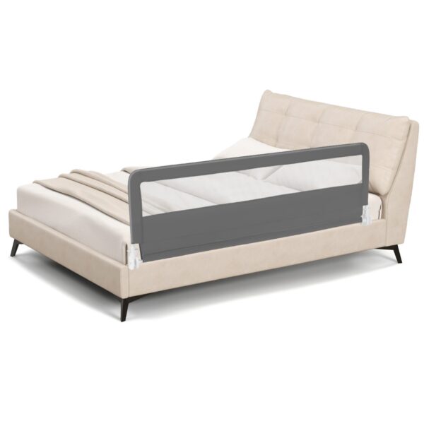 LIVSK Opvouwbaar Bedhekje - 180 cm - Veiligheidsgordels - Ademend Mesh - Gereedschapsloze Installatie - Grijs